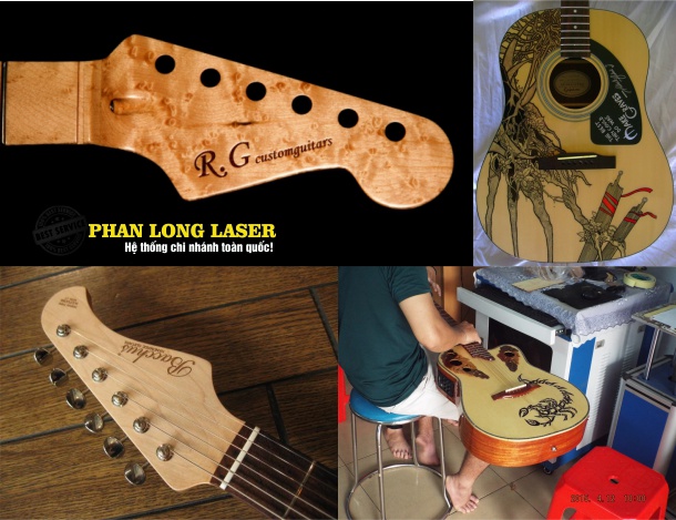 Điêu khắc laser lên trên thân đàn guitar có ảnh hưởng gì đến chất lượng không